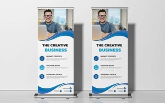 Business Roll up Display Standee Banner Template Ver-32