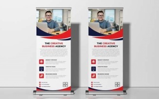 Business Roll up Display Standee Banner Template Ver-33