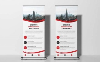 Business Roll up Display Standee Banner Template Ver-34