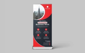Business Roll up Display Standee Banner Template Ver-36