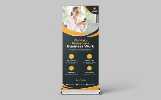 Business Roll up Display Standee Banner Template Ver-38