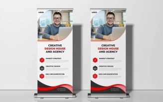 Business Roll up Display Standee Banner Template Ver-39