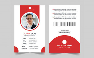 Corporate ID Card Template Ver-10