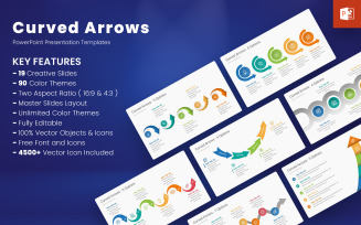 Curved Arrows PowerPoint Templates