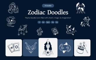 Modern Zodiac Drawing Art Set