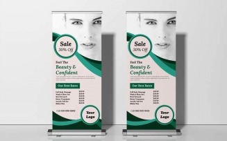 Spa Beauty Salon Roll Up Banner Standee Ver-3