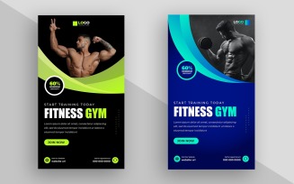 Fitness Gym Social Media Story Template Ver-3