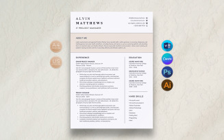 Professional Resume Template | Editable Modern CV Design