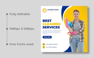 Cleaning Service Agency Social Media Post Template Ver-2