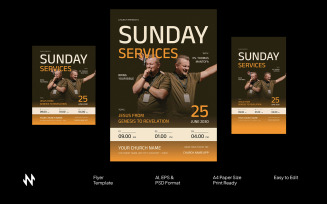 Elegant Sunday Church Flyer