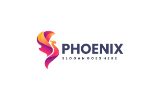 Gradient Modern Phoenix Logo Design555