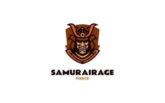 Mascot Samurai Logo Design