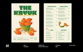 Modern Fried Chicken Menu