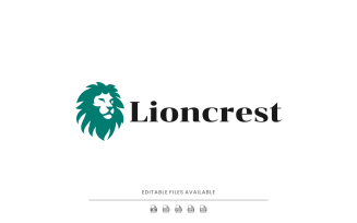 Monochrome Lion Logo Design