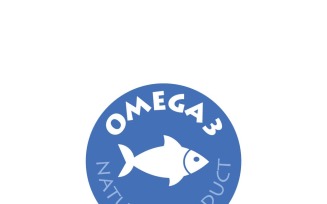 Premium Omega-3 Fish Icon for Health & Wellness Websites