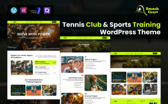 SmashCourt – Tennis Club & Sports Training WordPress Theme