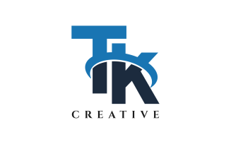 TK Letter Creative Design Logo Template