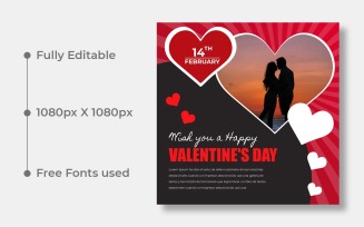 Valentine's Day Social Media Post Template Ver-2