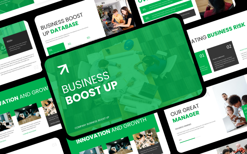 Business Startup Pitch Deck Powerpoint PowerPoint Template