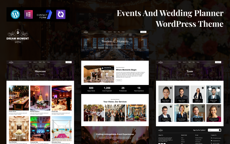 DreamMoment – Events & Wedding Planner WordPress Theme