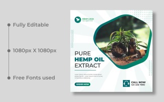 Hemp CBD Oil Social Media Post Ver-2