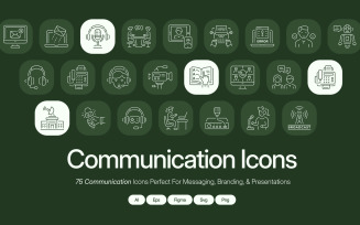 Modern Communication Icon Pack