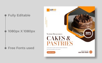Special Cake Sale Social Media Post Template Ver-3