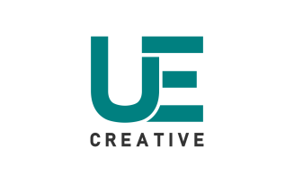 UE Letter Creative Design Logo Template