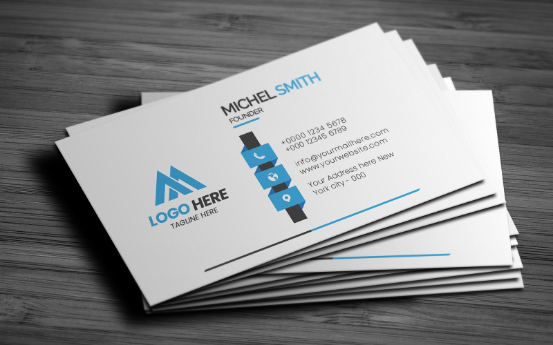 Company Business Card Template 02 Corporate Identity