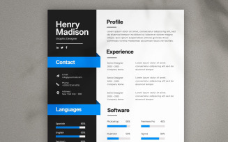 Creative Modern Resume CV Design Template stationary