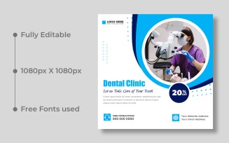 Dental Care Social Media Post Template Ver-1