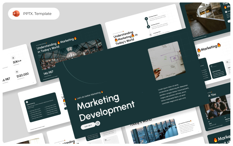 Marketing Development PowerPoint Presentation Template PowerPoint Template