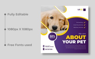 Pet Care Social Media Post Template Ver-2