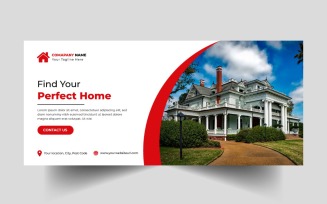 Real Estate Facebook Cover Template Ver-1