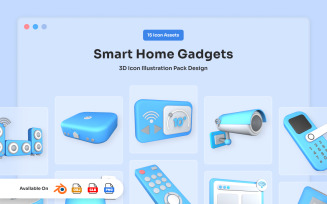 Smart Home 3D Icon Collection