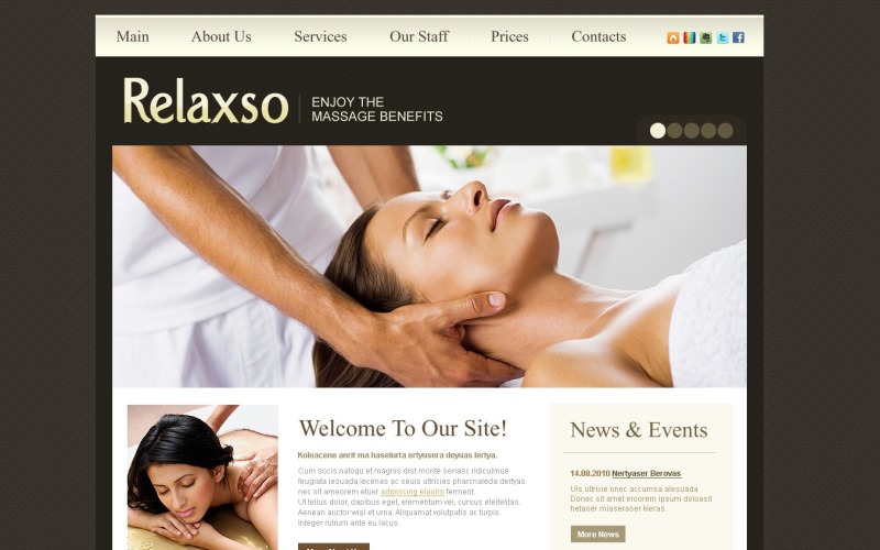 Beauty Salon PSD Template