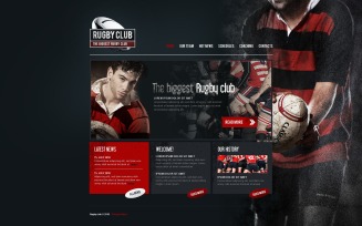 Rugby PSD Template