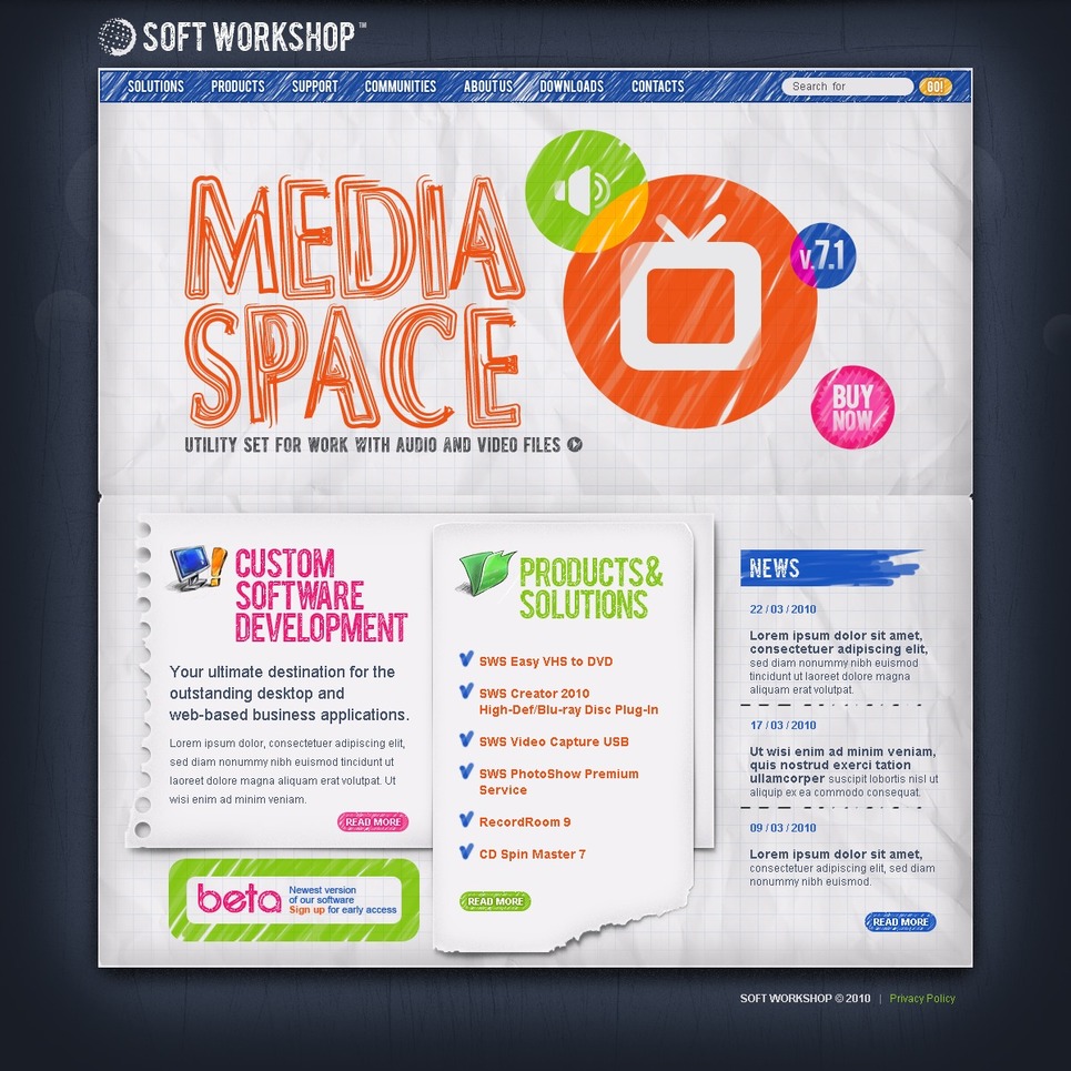 Software Company PSD Template New Screenshots BIG