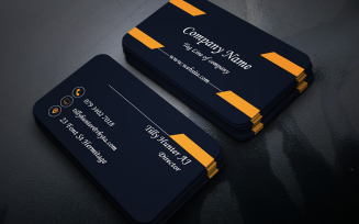 Clean Professional Business Card Template | PSD | RGB | Print Ready v3