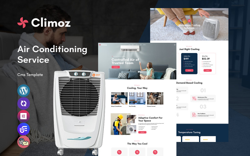 Climoz - Air Conditioning Services Multipurpose Responsive WordPress Theme