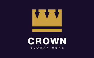 Crown Logo Royal King Queen vector symbol design, 0