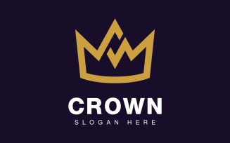 Crown Logo Royal King Queen vector symbol design, 12