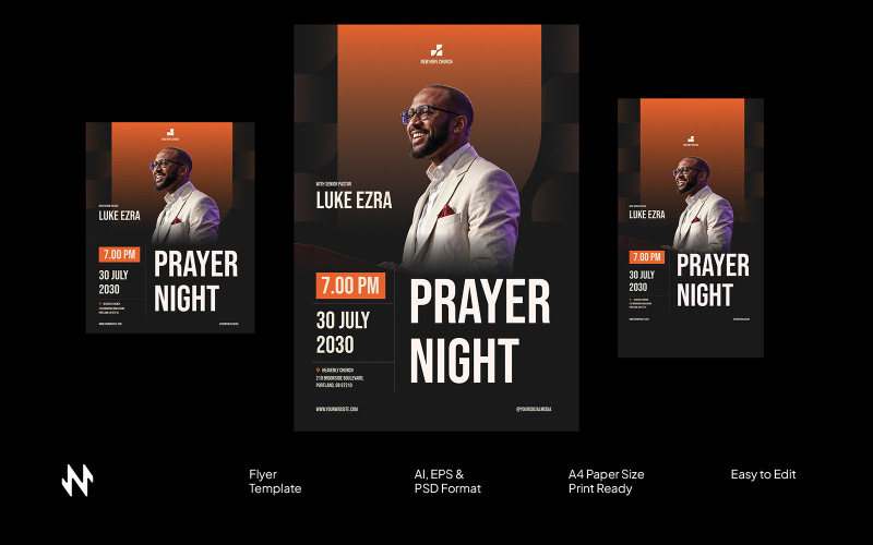 Elegant Church Flyer Template Corporate Identity