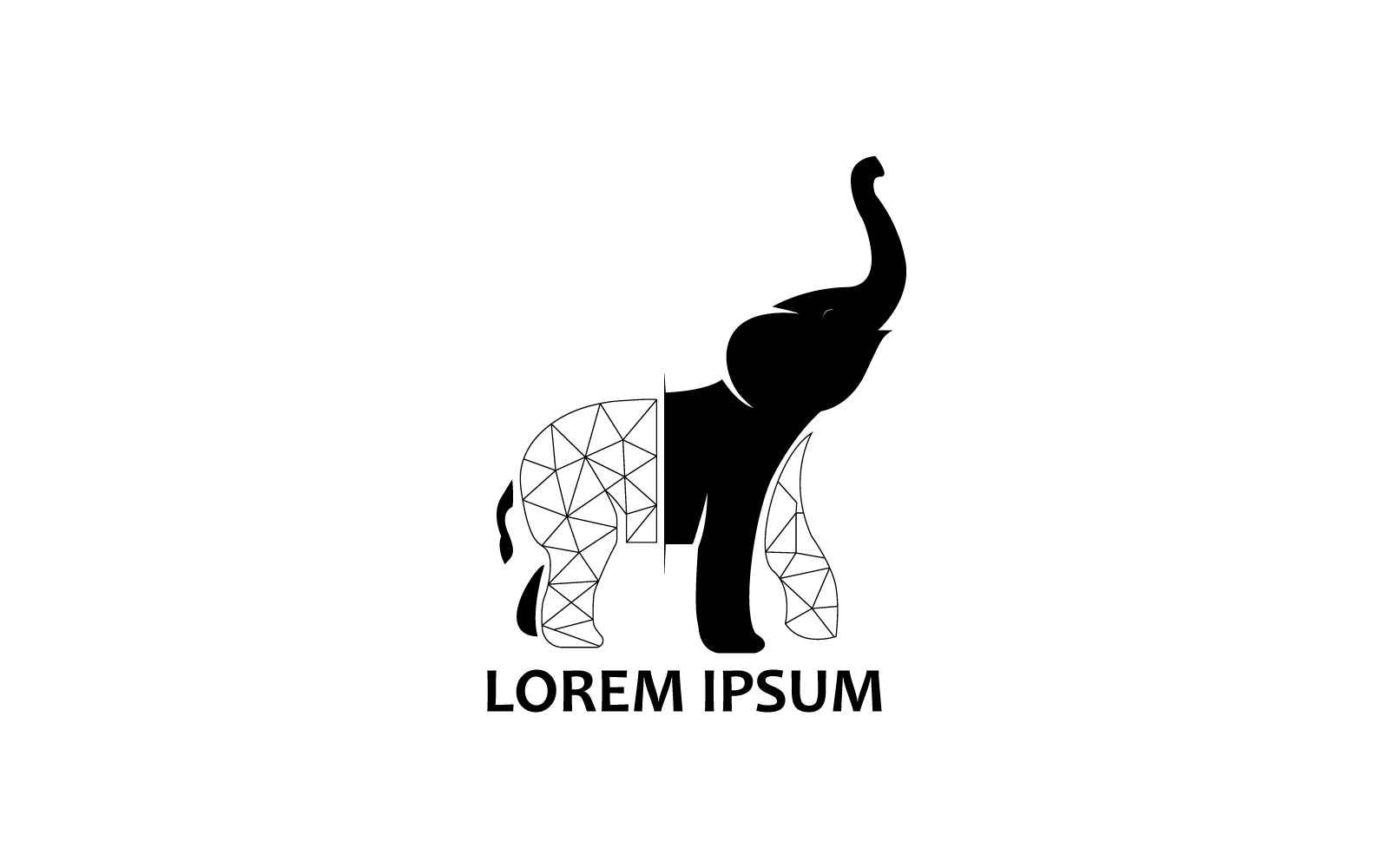 Fil Logo Şablonu – Güçlü, Modern ve Çok Yönlü Tasarım