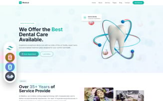 Medical - Dental Care Service Tailwind CSS Landing Template