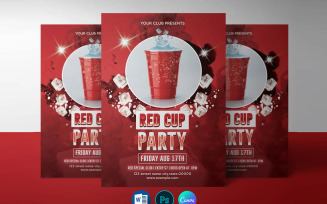 Red Cup Party Flyer Template