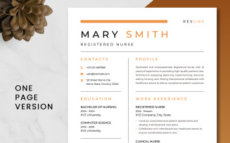 Registered Nurse Resume Template