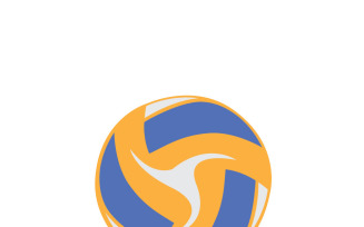 Volleyball Ball Vector Illustration Isolated on White