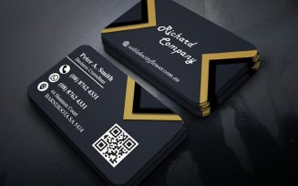 Elegant Business Card Template for Professionals | PSD | RGB | Print Ready v5