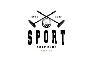 Golf Logo Game Sport Club Design Symbol V3